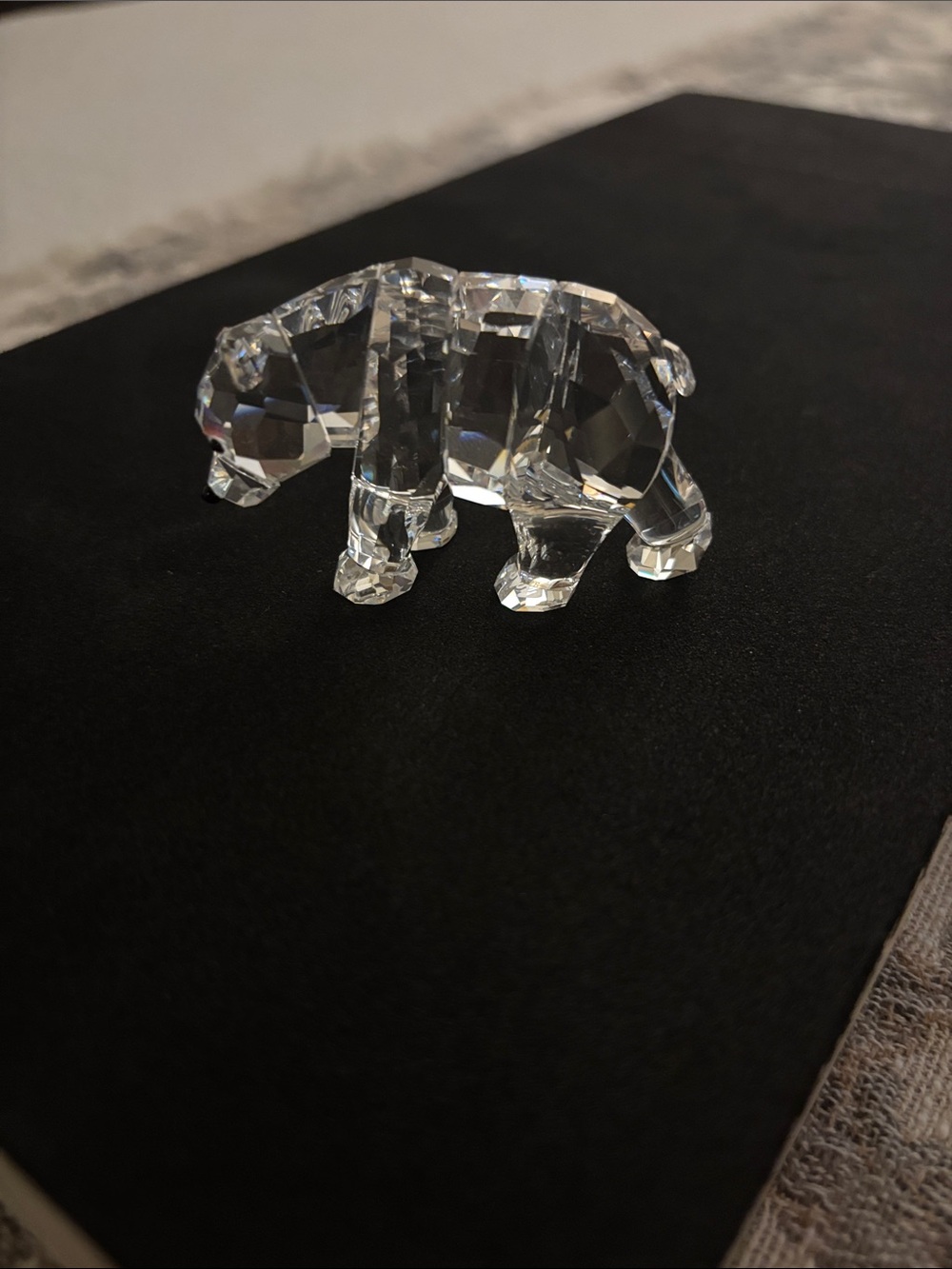 Swarovski crystal polar bear